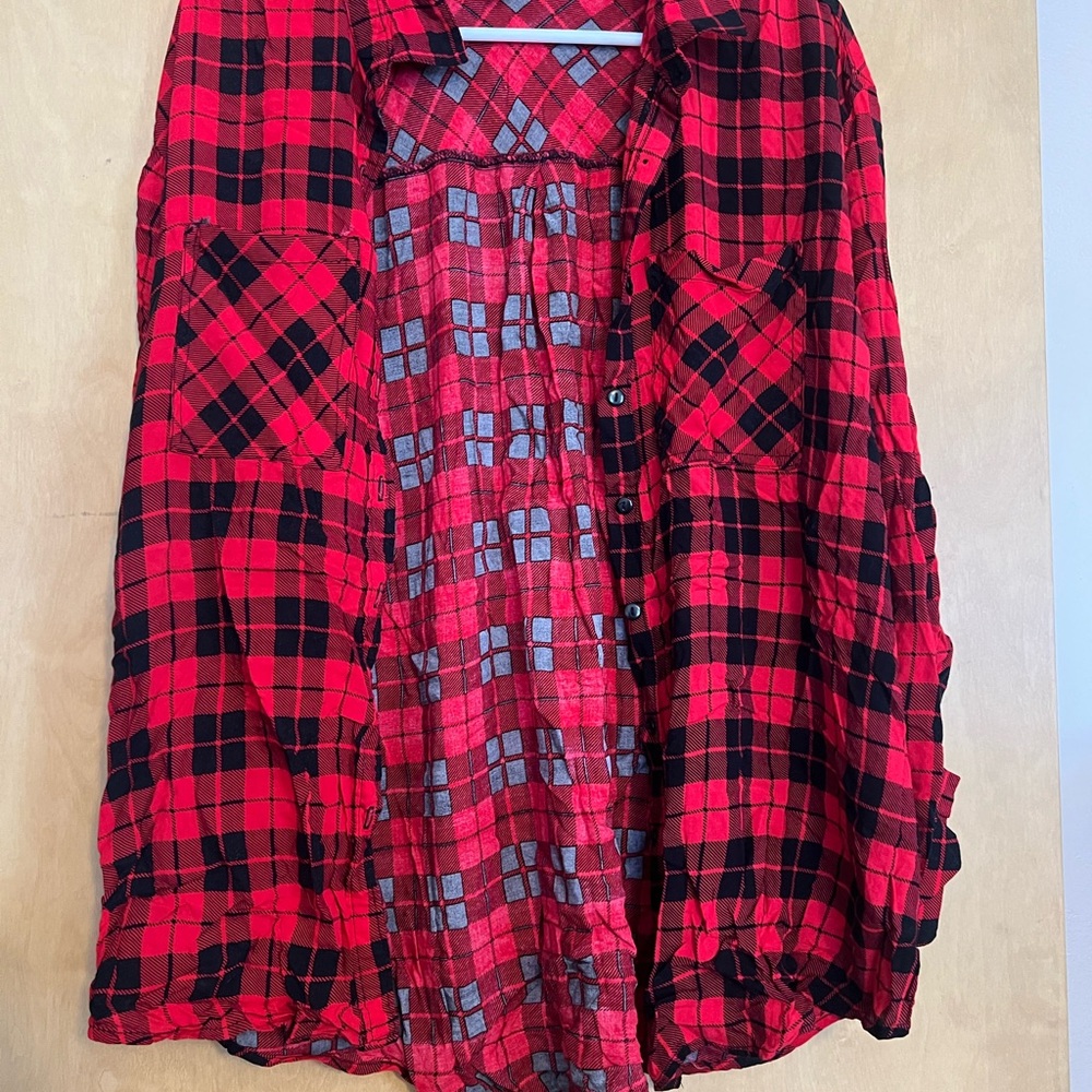 Passport Red and Black Plaid Shirt